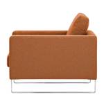 Fauteuil Portobello Tissu Tissu Milan : Marron rouille - Luge