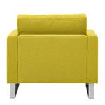 Fauteuil Portobello geweven stof Geweven stof Milan: Geel - Beugelpoten