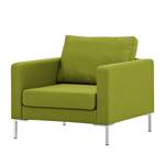 Fauteuil Portobello geweven stof Stof Ramira: Limegroen - Hoekig