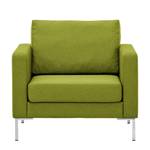 Fauteuil Portobello geweven stof Stof Ramira: Limegroen - Hoekig