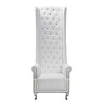 Fauteuil Queen White wit polyester
