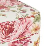 Poltrona Colmar Tessuto a fiori rosa - Con Sgabello