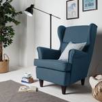 Fauteuil Roma vlakweefsel - Jeansblauw