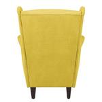 Fauteuil Roma Microfibre - Jaune moutarde