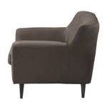 Fauteuil Rometta antieke leerlook - Bruingrijs