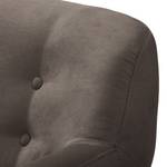 Fauteuil Rometta Aspect cuir vieilli - Gris marron