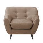 Fauteuil Rometta Aspect cuir vieilli - Gris congo