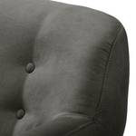 Fauteuil Rometta Aspect cuir vieilli - Gris foncé