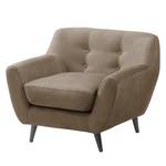 Fauteuil Rometta Aspect cuir vieilli - Noix de muscade