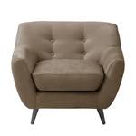 Fauteuil Rometta antieke leerlook - Nootmuskaat