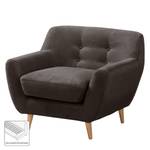 Fauteuil Rometta Microfibre - Marron bison