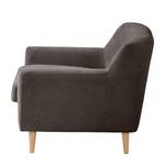 Fauteuil Rometta microvezel - Bizonbruin