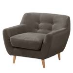 Fauteuil Rometta microvezel - Kleibruin