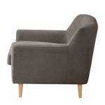 Fauteuil Rometta microvezel - Kleibruin