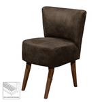 Fauteuil Rotnes antieke leerlook - Espressokleurig - Donkerbruin