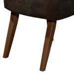 Fauteuil Rotnes antieke leerlook - Espressokleurig - Donkerbruin