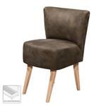 Fauteuil Rotnes antieke leerlook - Havanna - Lichtbruin