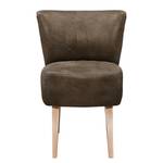 Fauteuil Rotnes antieke leerlook - Havanna - Lichtbruin