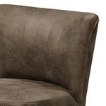 Fauteuil Rotnes antieke leerlook - Havanna - Lichtbruin