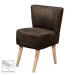 Fauteuil Rotnes antieke leerlook - Espressokleurig - Donkerbruin