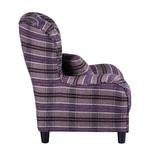 Fauteuil à oreilles Rudolf Tissu violet