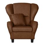 Fauteuil Sambesi kunstleer - Chocoladebruin - Zonder hocker