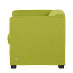 Fauteuil Savja Tissu - Vert clair - Boxspring