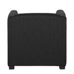 Fauteuil Savja Tissu - Noir - Boxspring