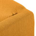 Fauteuil Savja geweven stof - Mosterdgeel - Boxspring