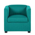 Fauteuil Savja Tissu - Bleu pétrole - Ressorts