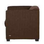 Fauteuil Savja Tissu - Marron foncé - Mousse froide