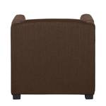 Fauteuil Savja Tissu - Marron foncé - Mousse froide