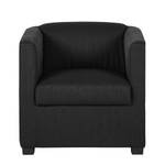 Fauteuil Savja Tissu - Noir - Mousse froide