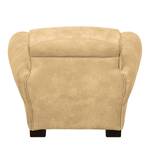 Fauteuil Porches Aspect cuir vieilli - Champagne