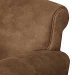 Fauteuil Porches Aspect cuir vieilli - Nougat