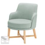 Fauteuil Siabu Tissu structuré - Gris menthe