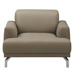 Fauteuil Sisto echt leer - taupe