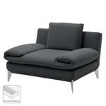 Fauteuil Smoky Bay geweven stof - Donkergrijs - Armleuningen verstelbaar