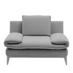 Fauteuil Smoky Bay geweven stof - Platina - Armleuningen verstelbaar