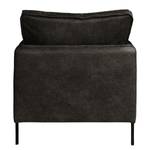 Fauteuil Southwell Aspect cuir vieilli - Basalte