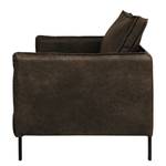 Fauteuil Southwell antieke leerlook - Bruingrijs