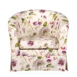 Fauteuil Summer Romance III geweven stof - beige - gebloemd