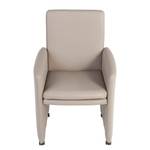 Fauteuil Teja IV Cuir véritable - Gris minéral