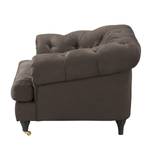 Fauteuil Thory Aspect cuir vieilli - Marron