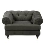 Chesterfield Sessel Thory Antiklederlook - Dunkelbraun