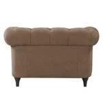 Fauteuil Thory antieke leerlook - Lichtbruin