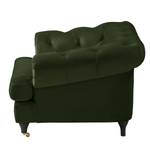 Fauteuil Thory fluweel - Antiek groen