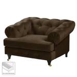 Fauteuil Thory fluweel - Bruin