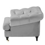 Fauteuil Thory fluweel - Lichtgrijs