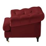 Chesterfield Sessel Thory Samt - Rot